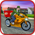 Moto pizza entrega niño 3d Mod APK icon