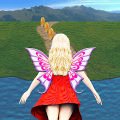 Flying Girl Runner. icon