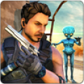 Alien Attack City Battle Game icon