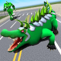 Crocodile Robot Transform Game Mod APK icon