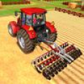 real tractor conductor carga 3d icon