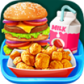 School Lunch Food - Burger, Popcorn Chicken & Milk Mod APK icon