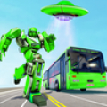 Flying Limo Robot Car Game icon