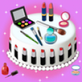 Girl Makeup Kit Cosmetic Box Cake Maker Mod APK icon