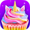 Unicorn Food - Sweet Rainbow Cupcake Desserts Mod APK icon