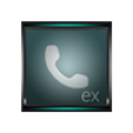 Dialer GlassAqua Metal theme icon