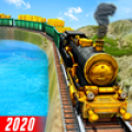 Gold Transport City Train Game Mod APK icon