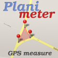 Planimeter medir área num mapa icon