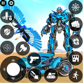 Flying Police Robot Hero Games Mod APK icon