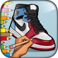 Sneakers Jordan Coloring Pages icon