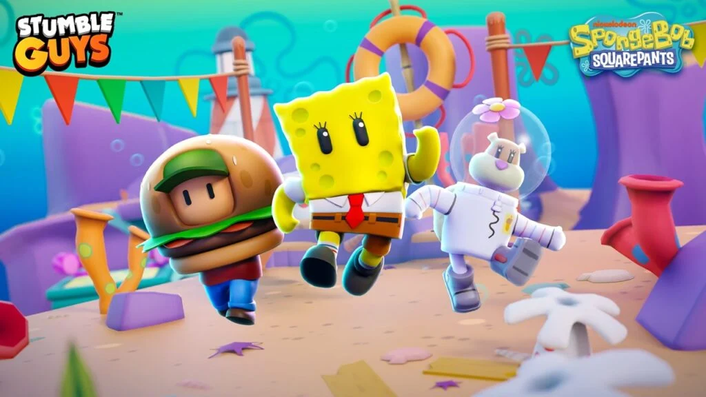 Stumble Guys is introducing the return of SpongeBob and his friends, along with new maps and modes!