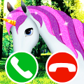 fake call unicorn game Mod APK icon