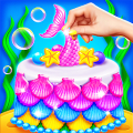 Mermaid Glitter Cake Maker Mod APK icon