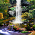 3D Autumn Waterfall Wallpaper Mod APK icon