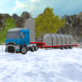 Invierno Granja Camión 3D: Silo Transporte icon