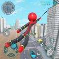 Rope Hero Spider Stickman War Mod APK icon