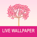 Falling Flowers Red - Live Wallpaper Mod APK icon