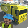 Mr. Blocky Garbage Man SIM Mod APK icon