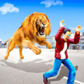 Angry Lion City Attack: Wild Animal Games 2020 Mod APK icon