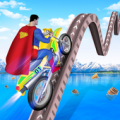 Superhero Tricky Bike Stunt Rider Mod APK icon