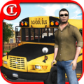 Crazy School Bus Driver 3D icon