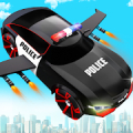Flying Police SUV Car Transform Robot Game Mod APK icon