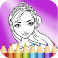 Princesas Colorear: Juegos para niñas icon