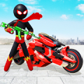 Stickman Moto Bike Hero: Crime City Superhero Game Mod APK icon