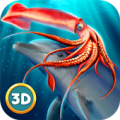 Squid Underwater Life Sim 3D Mod APK icon