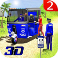 Police tuk tuk auto Rickshaw Driving Game Mod APK icon